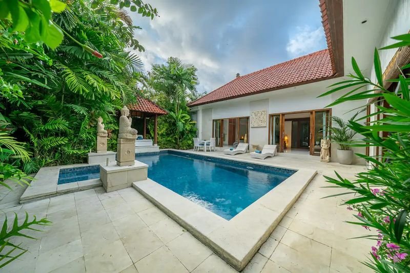 Villa Nemia Seminyak, Bali — pool and villa exterior