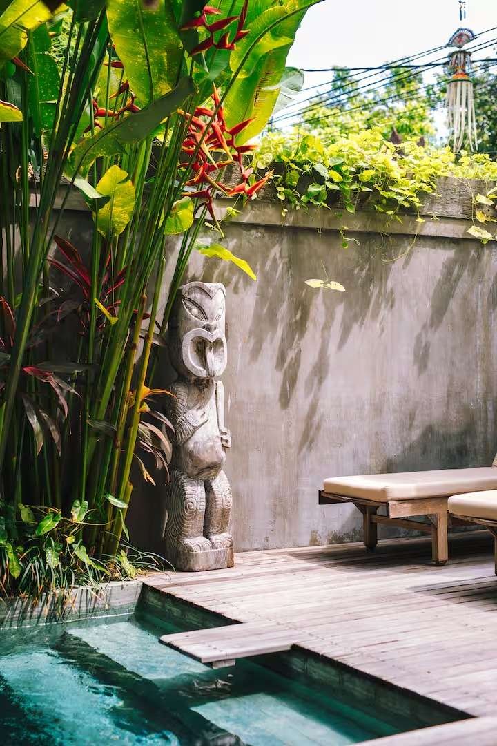 Villa Vickary Seminyak, Bali — pool and garden walls
